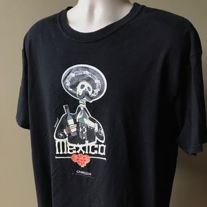 Karani Art (2XL) Black Cancun Mexico T-shirt